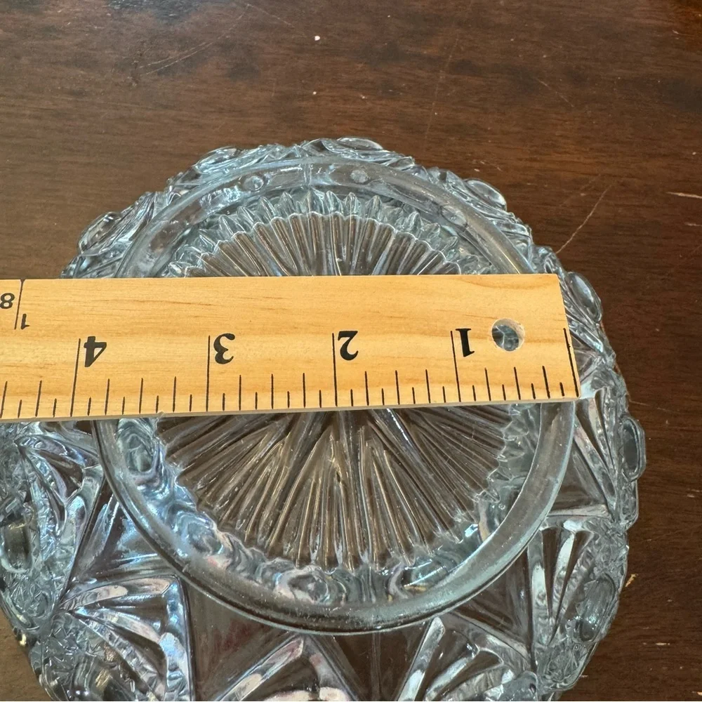 Bullseye Fan Vintage Art Deco Glass Bowl